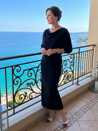 Romy | Abito Midi Drappeggiato