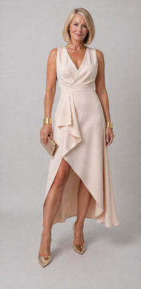 Violet & Grace | Abito Midi con Scollo a V a Portafoglio