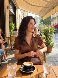Theodora | Abito Midi a Righe Plissettato