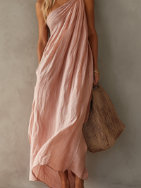 Éliane | Abito Maxi in Lino Monospalla