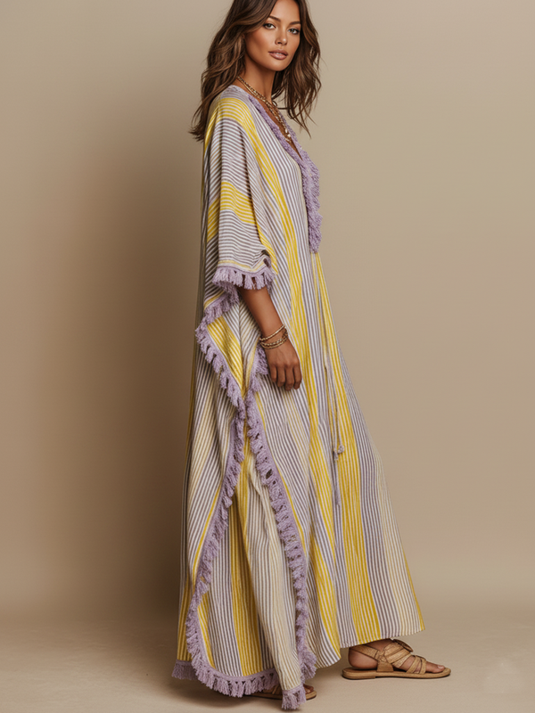 Margot | Abito Maxi a Righe
