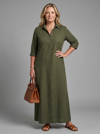 Veronica | Abito Maxi a Maniche Lunghe