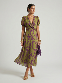 Violet & Grace | Abito Midi con Motivo Floreale
