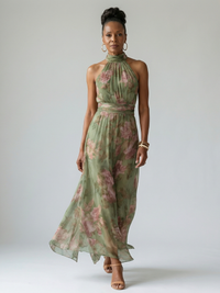 Mirelle | Abito Midi con Collo Halter