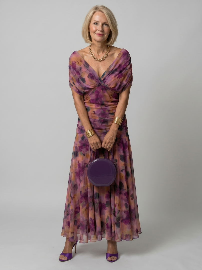 Violet & Grace | Abito Midi con Spalle Scoperte