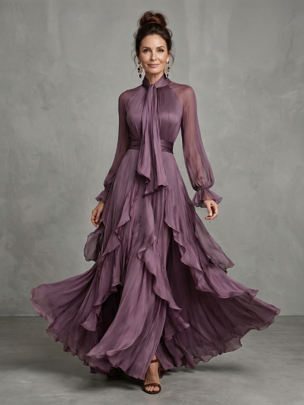 Demetria | Abito Maxi con Volant