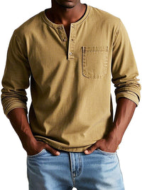 Connor | Retrò Camicia da Uomo a Maniche Lunghe