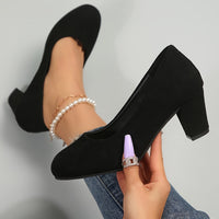Wide-Toe Heels | Scarpe con Tacco in Pelle Vegana