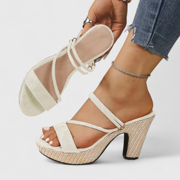 Justyna | Elegante Scarpe con Tacco Nero