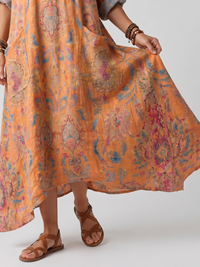 Réjane | Oversize Abito Midi con Colletto con Tasche