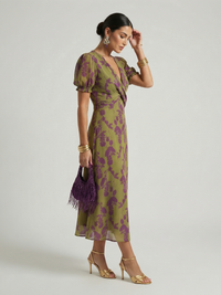 Violet & Grace | Abito Midi con Motivo Floreale
