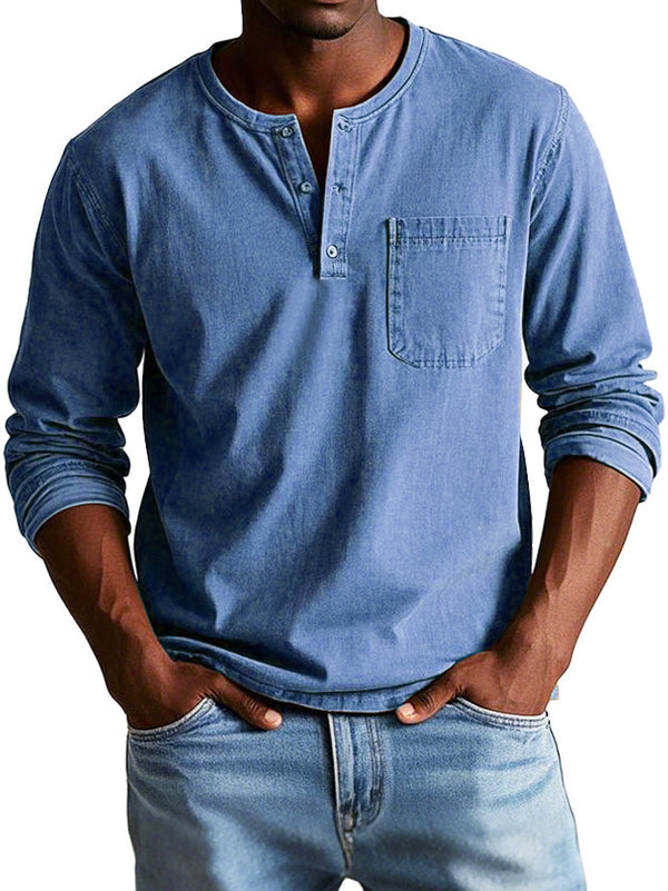 Connor | Retrò Camicia da Uomo a Maniche Lunghe