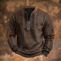 Maglione in Maglia con Zip