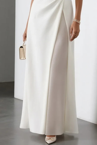 Clarissa | Abito Maxi Senza Maniche Drappeggiato