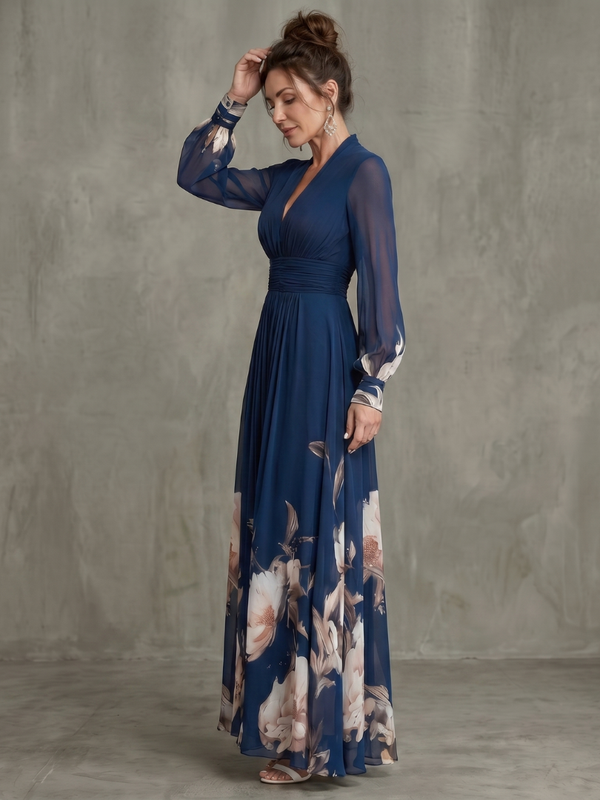 Ziva | Abito Maxi Plissettato