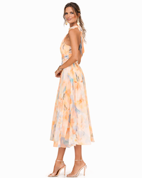 Aurora | Abito in Raso con Collo Halter