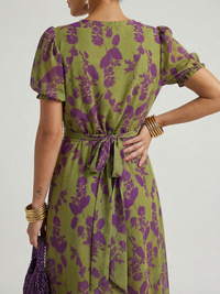 Violet & Grace | Abito Midi con Motivo Floreale