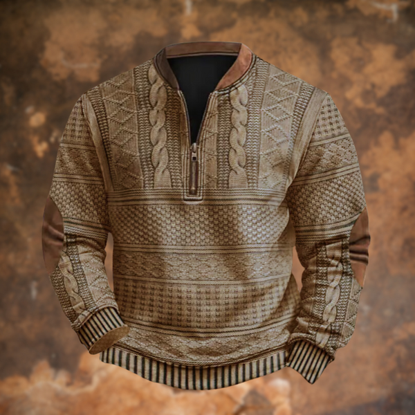 Maglione in Maglia con Zip