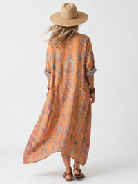 Réjane | Oversize Abito Midi con Colletto con Tasche