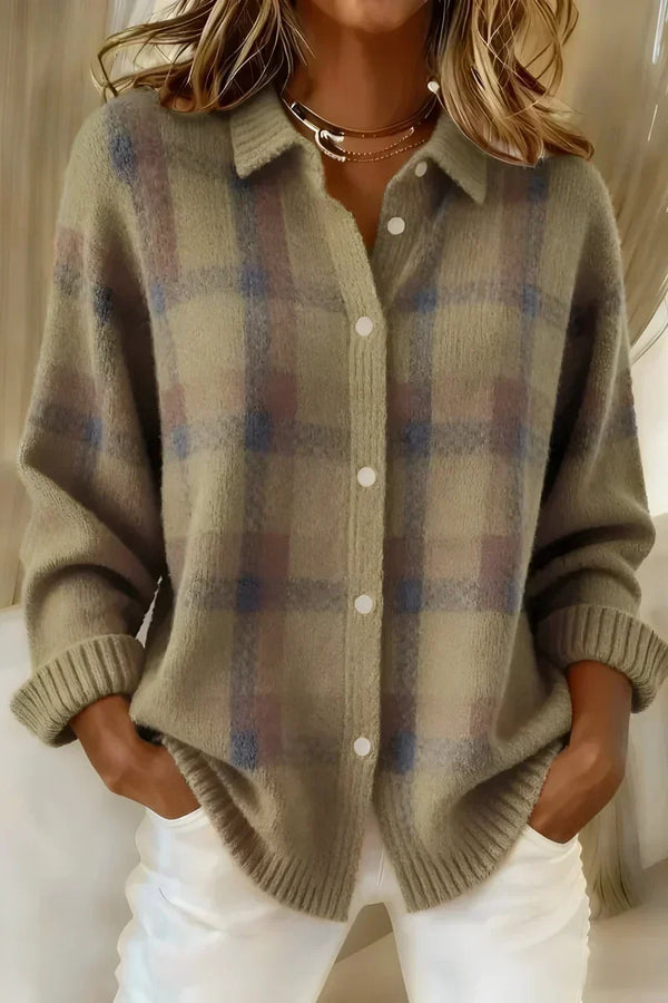 Taylor | Cardigan in Maglia a Quadri