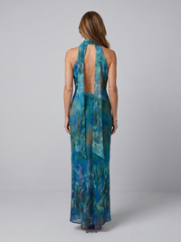 Juniper | Abito Maxi con Collo Halter Senza Maniche