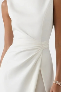 Clarissa | Abito Maxi Senza Maniche Drappeggiato