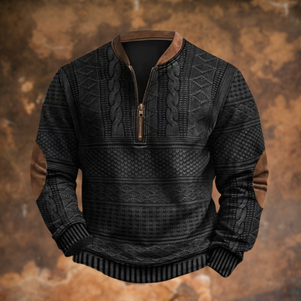 Maglione in Maglia con Zip