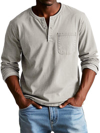 Connor | Retrò Camicia da Uomo a Maniche Lunghe