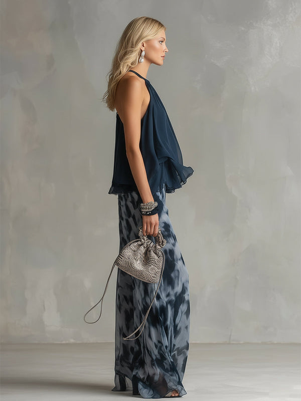 Ludovica | Pantaloni con Collo Halter