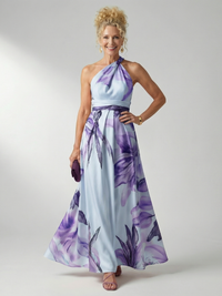 Amiel | Abito Maxi con Motivo Floreale
