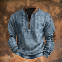 Maglione in Maglia con Zip