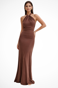 Bronte | Abito Maxi con Collo Halter