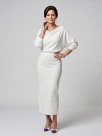 Romy | Abito Midi Drappeggiato