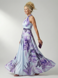 Amiel | Abito Maxi con Motivo Floreale