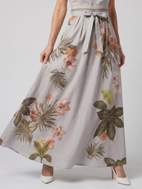 Meadow | Abito Maxi con Collo Halter Drappeggiato
