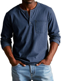 Connor | Retrò Camicia da Uomo a Maniche Lunghe
