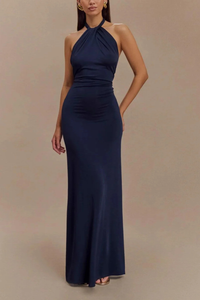 Bronte | Abito Maxi con Collo Halter
