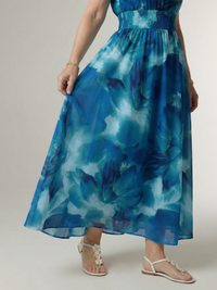 Sylin | Abito Midi con Collo Halter Arricciato