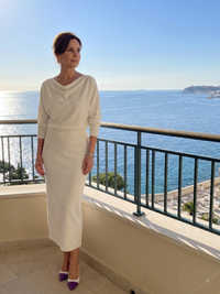 Romy | Abito Midi Drappeggiato