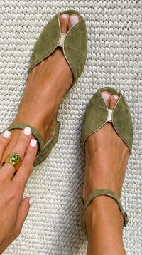 Olivia | Elegante Sandali Verde