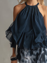 Ludovica | Pantaloni con Collo Halter