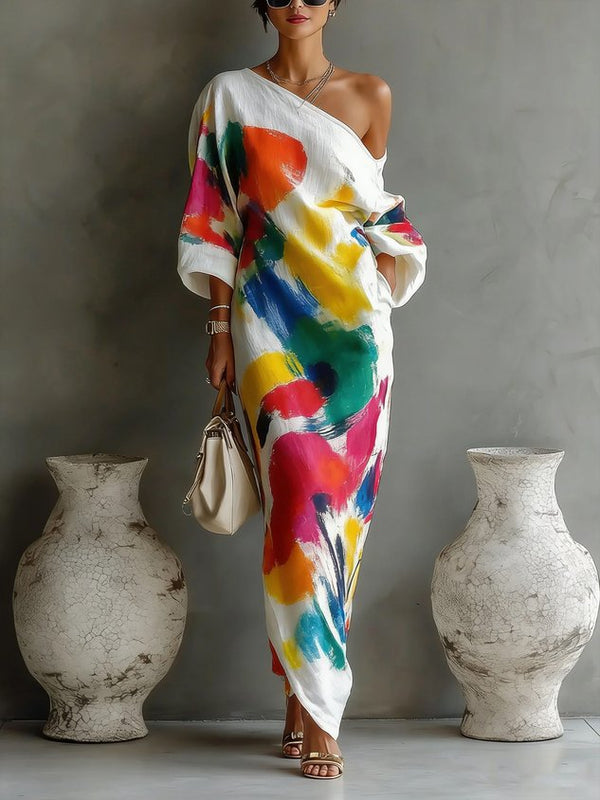 Soraya | Abito Maxi Monospalla