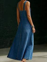 Vera | Abito in Denim con Bottoni