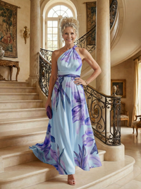 Amiel | Abito Maxi con Motivo Floreale