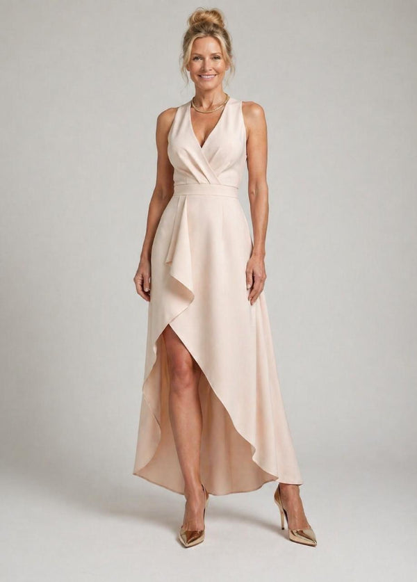 Violet & Grace | Abito Midi con Scollo a V a Portafoglio