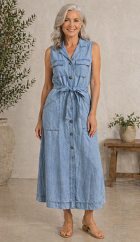Susana | Abito in Denim Blu
