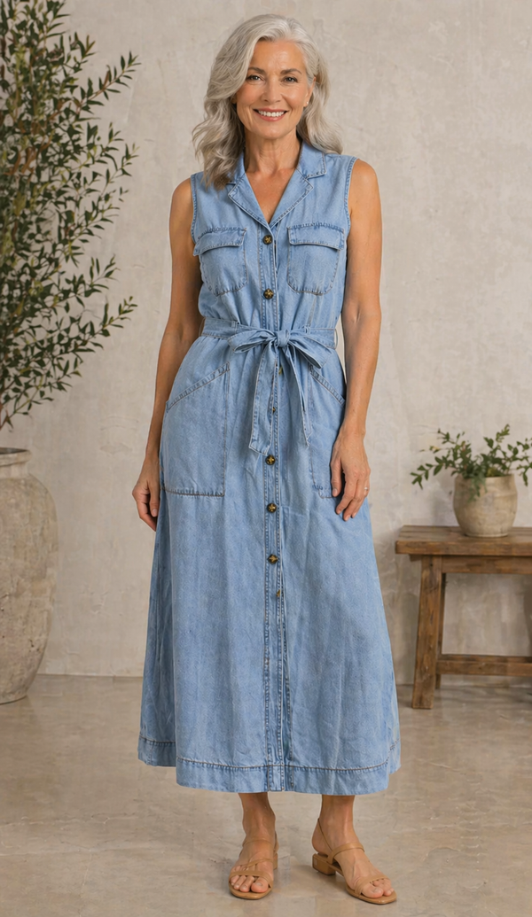 Susana | Abito in Denim Blu