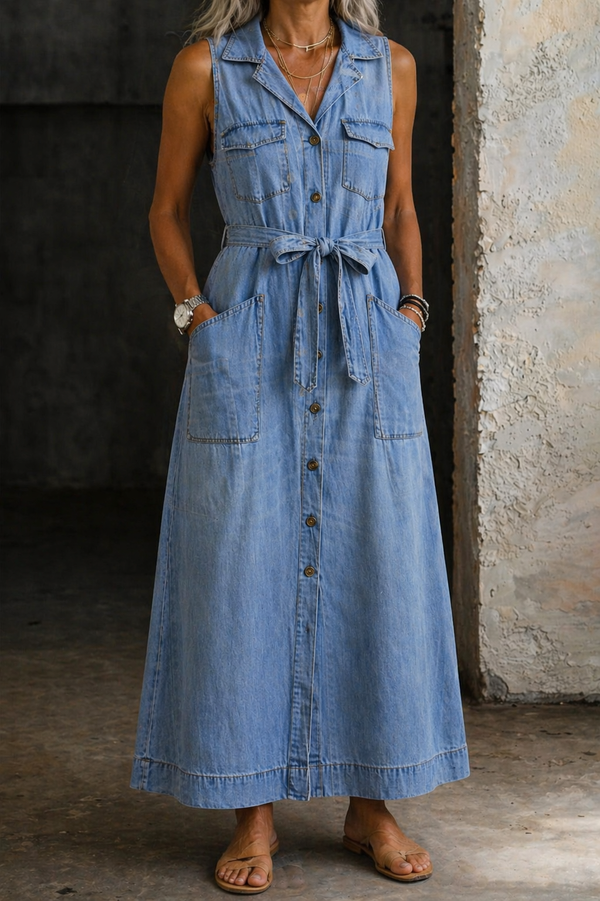 Susana | Abito in Denim Blu