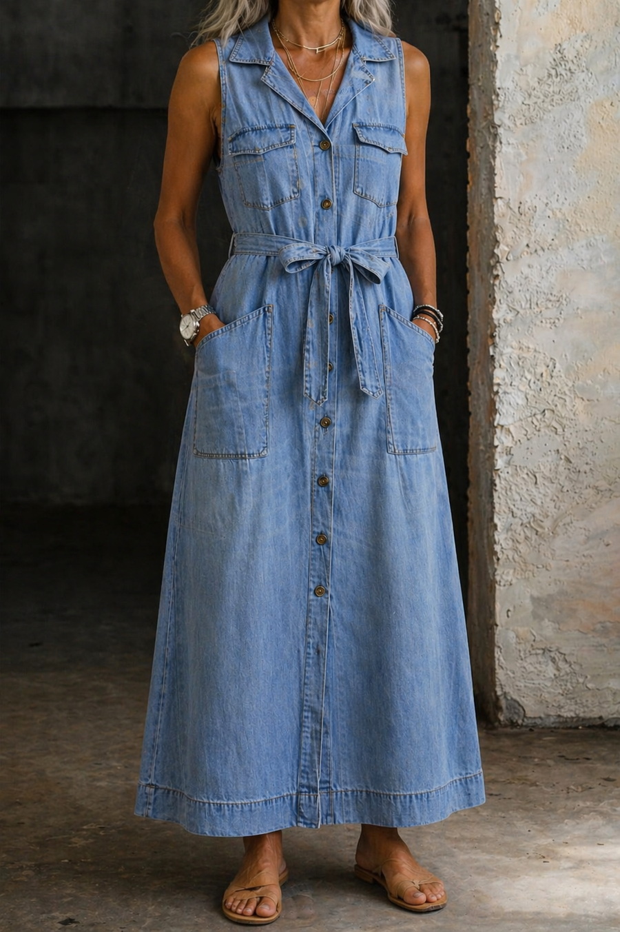 Susana | Abito in Denim Blu