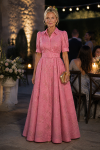 Violet & Grace | Abito Maxi con Motivo Floreale con Cintura